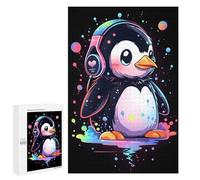 Puzzle pour Adultes1000 PCS Music Lover Penguin Puzzle Casse-tête, Jeu D'assemblage De Motifs, Cadeau d'anniversaire Unique 1000 PCS
