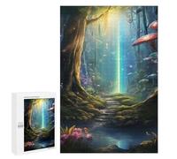 Puzzle pour Adultes1000 PCS Mystical Enchanted Forest Puzzle Casse-tête, Jeu D'assemblage De Motifs, Cadeau d'anniversaire Unique 1000 PCS