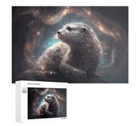 Puzzle pour Adultes1000 PCS Mystical Otter in Celestial Light Puzzle pour Adultes, Jeu De Réflexion, Cadeau d'anniversaire Ou De Noël 1000 PCS