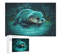 Puzzle pour Adultes1000 PCS Ocean Otter Serenity Puzzles pour Adolescents, Jouet, Décoration Murale, Passe-Temps, Cadeau d'anniversaire, Cadeaux, 1000 PCS