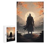 Puzzle pour Adultes1000 PCS Samurai Moonlit Journey -1 Casse-tête pour Adolescents - Jeu De Réflexion - Améliore La Mémoire - Aide À Exercer Le Cerveau 1000 PCS
