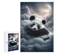 Puzzle pour Adultes1000 PCS Sleeping Panda in Clouds -3 Puzzle pour Adolescents pour S'amuser en Famille, Un Défi Éducatif, Un Cadeau d'anniversaire Unique 1000 PCS
