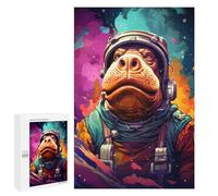 Puzzle pour Adultes1000 PCS Space Frog Astronaut Puzzle pour Adolescents pour S'amuser en Famille, Un Défi Éducatif, Un Cadeau d'anniversaire Unique 1000 PCS