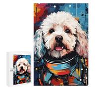 Puzzle pour Adultes1000 PCS Space Poodle Adventure -1 Puzzle pour Adolescents pour S'amuser en Famille, Un Défi Éducatif, Un Cadeau d'anniversaire Unique 1000 PCS