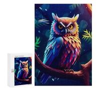 Puzzle pour Adultes300 PCS Amazing Owl 3D Puzzle Casse-tête, Jeu D'assemblage De Motifs, Cadeau d'anniversaire Unique 300 PCS