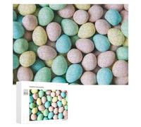 Puzzle pour Adultes300 PCS Colorful Easter Eggs Background Puzzle pour Adultes, Jeu De Réflexion, Cadeau d'anniversaire Ou De Noël 300 PCS