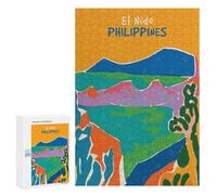Puzzle pour Adultes300 PCS El Nido Philippines Casse-tête pour Adolescents - Jeu De Réflexion - Améliore La Mémoire - Aide À Exercer Le Cerveau 300 PCS