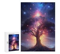 Puzzle pour Adultes300 PCS Enchanted Cosmic Tree Puzzle pour Adolescents pour S'amuser en Famille, Un Défi Éducatif, Un Cadeau d'anniversaire Unique 300 PCS