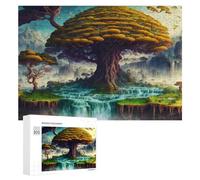 Puzzle pour Adultes300 PCS Enchanted Forest with Majestic Tree Puzzles pour Adolescents, Jouet, Décoration Murale, Passe-Temps, Cadeau d'anniversaire, Cadeaux, 300 PCS