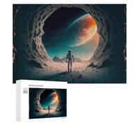 Puzzle Pour Adultes300 PCS Exploring Alien Planets A Spacewalk Adventure Puzzle Pour Adultes Jeux Relaxants Anti-Stress Cadeau D'Anniversaire, Cadeaux, 300 PCS