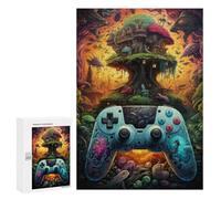 Puzzle pour Adultes300 PCS Fantasy Game Controller Artwork -2 Puzzle pour Adultes, Jeu De Réflexion, Cadeau d'anniversaire Ou De Noël 300 PCS