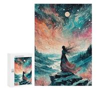 Puzzle pour Adultes300 PCS Magic of The North Puzzle Casse-tête, Jeu D'assemblage De Motifs, Cadeau d'anniversaire Unique 300 PCS