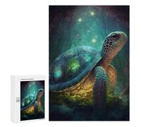 Puzzle pour Adultes300 PCS Magical Sea Turtle Shell Puzzle pour Adolescents pour S'amuser en Famille, Un Défi Éducatif, Un Cadeau d'anniversaire Unique 300 PCS