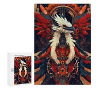 Puzzle pour Adultes300 PCS Mythical Bird Illustration Puzzle Casse-tête, Jeu D'assemblage De Motifs, Cadeau d'anniversaire Unique 300 PCS