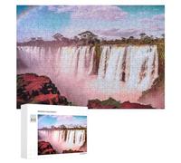 Puzzle pour Adultes300 PCS Rainbow Over Waterfall Landscape Puzzle pour Adultes, Jeu De Réflexion, Cadeau d'anniversaire Ou De Noël 300 PCS