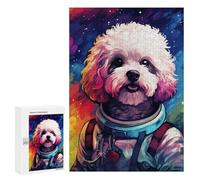 Puzzle pour Adultes300 PCS Space Poodle Adventure -4 Puzzle pour Adolescents pour S'amuser en Famille, Un Défi Éducatif, Un Cadeau d'anniversaire Unique 300 PCS