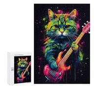 Puzzle pour Adultes300 PCS The Ashera Cat Dark Puzzle Casse-tête, Jeu D'assemblage De Motifs, Cadeau d'anniversaire Unique 300 PCS