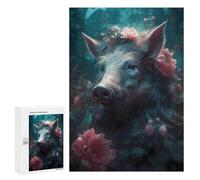 Puzzle pour Adultes300 PCS Wild Boar Enchanted Place Casse-tête pour Adolescents, Jeu De Réflexion, Décoration Intérieure, Cadeau d'anniversaire Unique 300 PCS