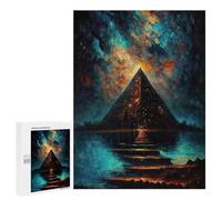 Puzzle pour Adultes500 PCS Bridge to The Pyramid Puzzle Casse-tête, Jeu D'assemblage De Motifs, Cadeau d'anniversaire Unique 500 PCS