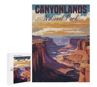 Puzzle pour Adultes500 PCS Canyonlands National Park Casse-tête pour Adolescents, Jeu De Réflexion, Décoration Intérieure, Cadeau d'anniversaire Unique 500 PCS