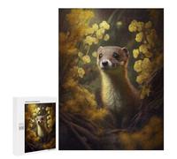 Puzzle pour Adultes500 PCS Cute Little Weasel Puzzle Casse-tête, Jeu D'assemblage De Motifs, Cadeau d'anniversaire Unique 500 PCS