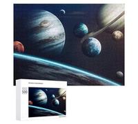Puzzle pour Adultes500 PCS Exploring The Solar System Puzzle pour Adultes, Jeu De Réflexion, Cadeau d'anniversaire Ou De Noël 500 PCS