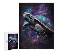Puzzle pour Adultes500 PCS Galactic Sea Turtle Art Print-2 Puzzle pour Adultes - Jeux Relaxants - Anti-Stress - Cadeau d'anniversaire, Cadeaux, 500 PCS