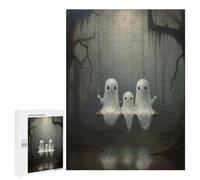 Puzzle pour Adultes500 PCS Ghostly Swing in Forest Casse-tête pour Adolescents - Jeu De Réflexion - Améliore La Mémoire - Aide À Exercer Le Cerveau 500 PCS