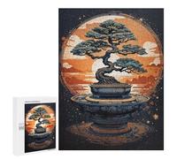 Puzzle pour Adultes500 PCS Japanese Eternal Bonsai Puzzle Casse-tête, Jeu D'assemblage De Motifs, Cadeau d'anniversaire Unique 500 PCS