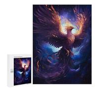 Puzzle pour Adultes500 PCS Mystical Phoenix Bird Casse-tête pour Adolescents, Jeu De Réflexion, Décoration Intérieure, Cadeau d'anniversaire Unique 500 PCS
