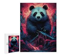 Puzzle pour Adultes500 PCS Panda in A Fantasy Forest Puzzle pour Adultes, Jeu De Réflexion, Cadeau d'anniversaire Ou De Noël 500 PCS