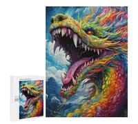 Puzzle pour Adultes500 PCS Rainbow Serpent in Flight Puzzles pour Adolescents, Jouet, Décoration Murale, Passe-Temps, Cadeau d'anniversaire, Cadeaux, 500 PCS
