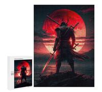 Puzzle pour Adultes500 PCS Samurai Sunset Fantasy Art Print Casse-tête pour Adolescents - Jeu De Réflexion - Améliore La Mémoire - Aide À Exercer Le Cerveau 500 PCS