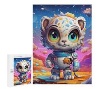 Puzzle pour Adultes500 PCS Space Leopard Adventure -1 Puzzle pour Adolescents pour S'amuser en Famille, Un Défi Éducatif, Un Cadeau d'anniversaire Unique 500 PCS