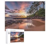 Puzzle pour Adultes500 PCS Sunset Serenity Tropical Beach Bliss Puzzle pour Adultes, Jeu De Réflexion, Cadeau d'anniversaire Ou De Noël 500 PCS