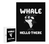 Puzzle pour Adultes500 PCS Whale Hello There Casse-tête pour Adolescents, Jeu De Réflexion, Décoration Intérieure, Cadeau d'anniversaire Unique 500 PCS