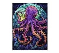 Puzzle pour Adultes52x38cm/1000pcs Amazing Octopus Abstract Puzzle pour Adultes, Jeu De Réflexion pour Améliorer La Mémoire, Cadeau d'anniversaire, Présents, 52x38cm/1000pcs