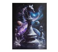 Puzzle pour Adultes52x38cm/1000pcs Galactic Chess Fantasy Puzzle pour Adultes, Jeu De Réflexion, Découpe De Précision, Idéal comme Cadeau pour Toute La Famille 52x38cm/1000pcs