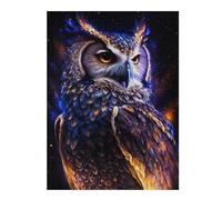 Puzzle pour Adultes52x38cm/1000pcs Magical Glowing Owl Artwork Puzzle pour Adultes, Jeu De Réflexion, Découpe De Précision, Idéal comme Cadeau pour Toute La Famille 52x38cm/1000pcs
