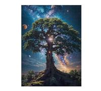 Puzzle pour Adultes52x38cm/1000pcs Tree of Light Puzzle pour Adultes, Jeu De Réflexion pour Améliorer La Mémoire, Cadeau d'anniversaire, Présents, 52x38cm/1000pcs
