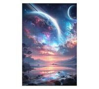Puzzle pour Adultes75x50cm/1000pcs Galactic Reflections Celestial Landscape -1 Puzzles pour Adultes - Jeux De Détente - Défi Difficile - Idéal comme Cadeau pour Toute La Famille 75x50cm/1000pcs