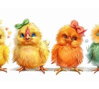Puzzle pour Adults 1000 Pièces, Poulet Coloré, Jigsaw Bois de YHPGL4-85