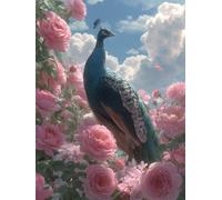 Puzzle pour Adults 4000 Pièces, Fleurs Paon, Jigsaw Bois de YHPGL4-386