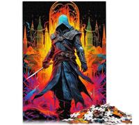 Puzzle pour Assassin 1000 pièces Puzzle pour Adultes Puzzles en Bois Apprentissage Jouets éducatifs Jeux de Famille Cadeaux d'anniversaire de Noël (50x75 cm)