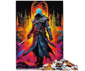 Puzzle pour Assassin 1000 pièces Puzzle pour Adultes Puzzles en Bois Apprentissage Jouets éducatifs Jeux de Famille Cadeaux d'anniversaire de Noël （50x75 cm）