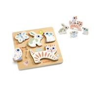 Puzzle pour Bébé Animaux Blanc - Éveil Ludique et Développement de la Logique