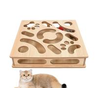 Puzzle pour chat, boîte à griffer, avec boule de cloche, jouet interactif pour chat, pour chiens, chiots, exercices, petites, moyennes et grandes races, intérieur et extérieur