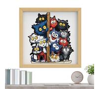 Puzzle pour chat en forme d'animaux - Ensemble précis comme jouet - Cadre pour puzzle pour chat - Pour les amateurs et les adultes pour étagère murale et la maison pour la famille et les amis pour