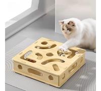 Puzzle pour Chats - Boîte de Jeu Interactive Stimulante pour l'- Jeu Intérieur pour Dépenser l'Énergie et Stimuler l'Intellect des Chats