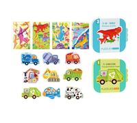 Puzzle pour Débutants - Jouet Logique D'histoire, Puzzle De Dessin Animé pour L'éducation Précoce | Jeu D'histoire Éducatif pour Les Élèves du Primaire De 3 À 5 Ans, Garçons Et Filles, Noël